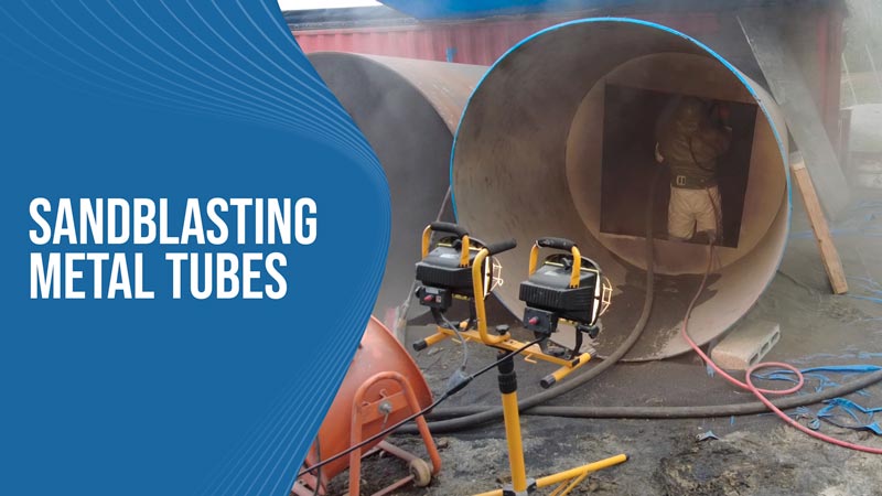 Sandblasting Metal Tubes