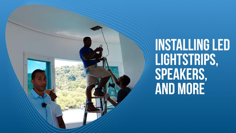 Installing LED lightstrips, Speakers, and more