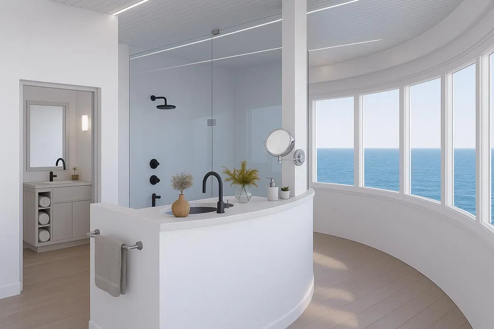 Water management in the SeaPod is guided by real-time data, seamlessly blending sustainability with comfort and luxury.